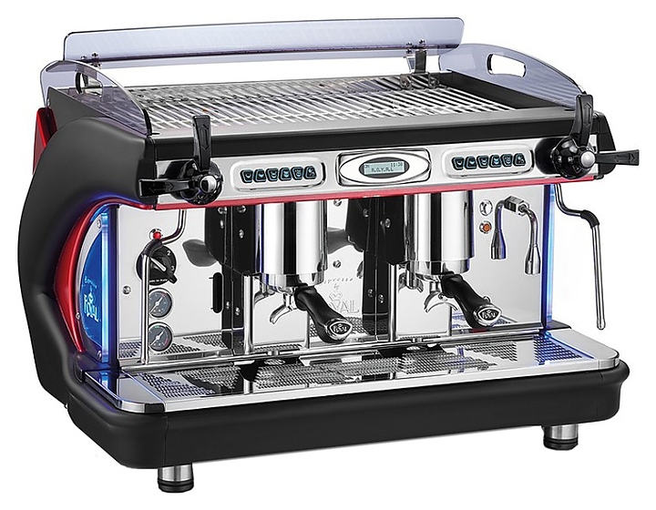 Кофемашина Royal Synchro T2 2GR Automatic Boiler 14LT черно-белая - фото №1