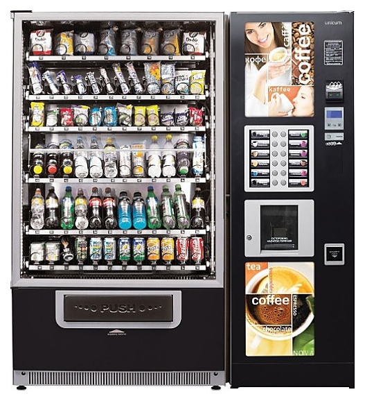 Комбинированный торговый автомат Unicum Nova Bar Long - фото №1