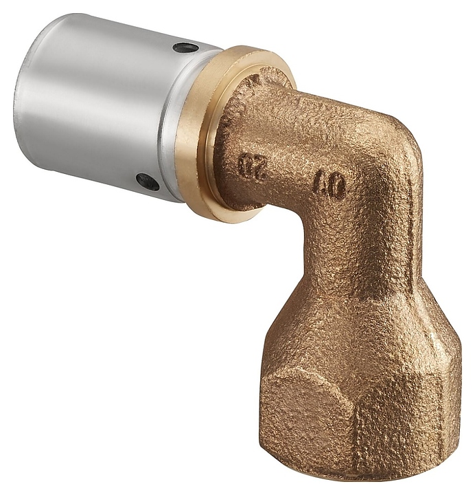 Пресс-угольник с переходом Oventrop Cofit P 1512456, 50х4,5 мм - Rp 1 1/2