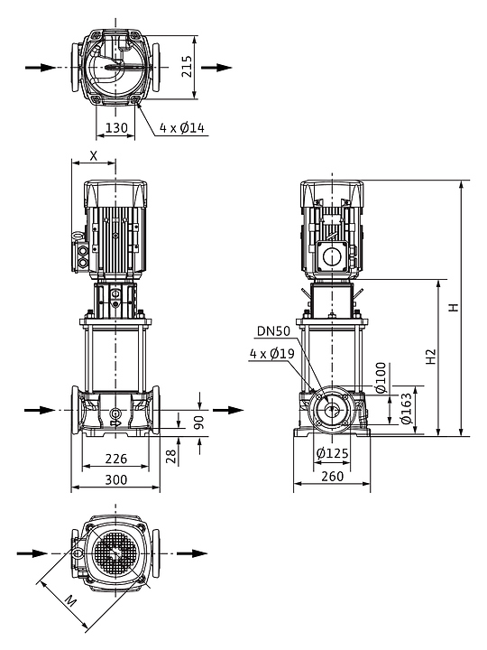 Центробежный насос Wilo HELIX FIRST V 2207-5/16/E/S - фото №2