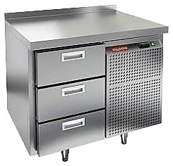 Стол холодильный HICOLD GN 3 BR3 TN - фото №1
