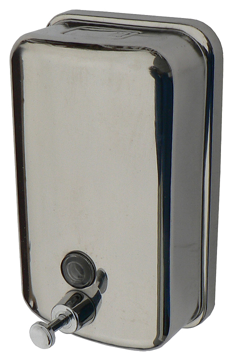 Дозатор жидкого мыла Puff Solinne TM804 антивандальный полированный, 1 л - фото №1