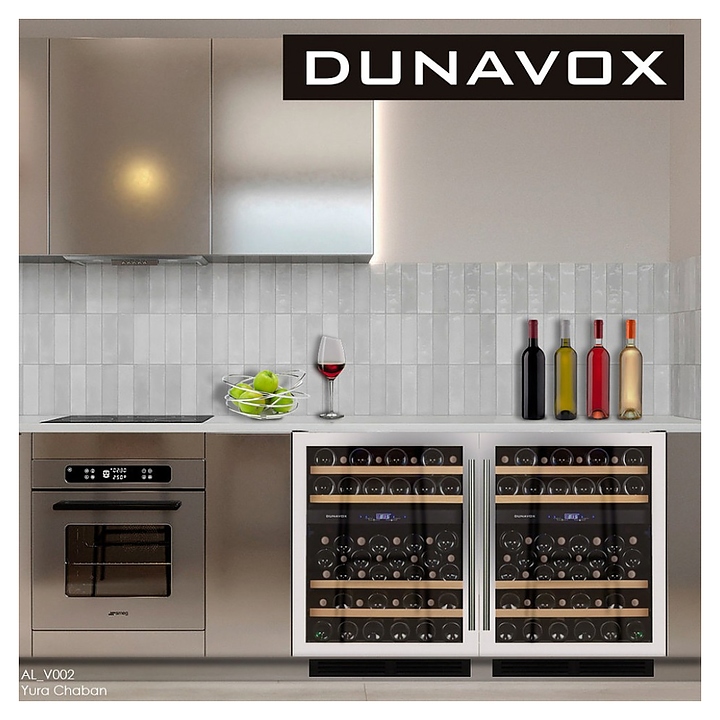 Винный шкаф Dunavox DX-53.130SDSK/DP - фото №4