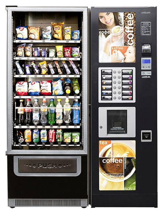Комбинированный торговый автомат Unicum Nova Bar - фото №1
