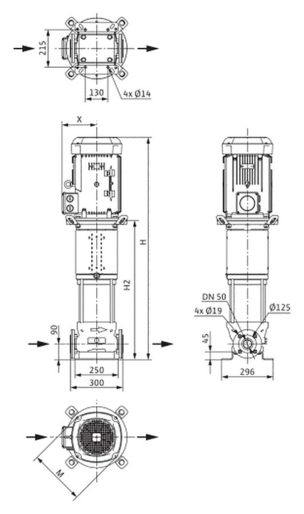 Центробежный насос Wilo Helix V 2207-2/16/V/KS - фото №2