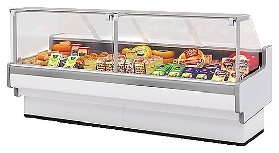Витрина холодильная Brandford Aurora Slim SQ 190 Self (вентилируемая) - фото №1