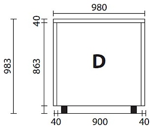 Нижняя панель Expo P-CD1 цвета RAL20 - фото №3