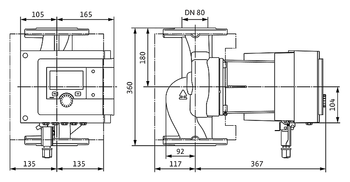 Циркуляционный насос Wilo Stratos MAXO 80/0,5-12 PN 10 - фото №3