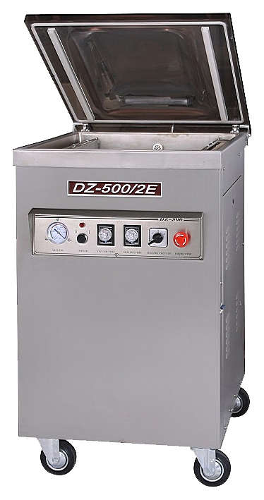 Упаковщик вакуумный Hualian DZQ-500/2E 220В с опцией газонаполнения (нерж. сталь) - фото №1