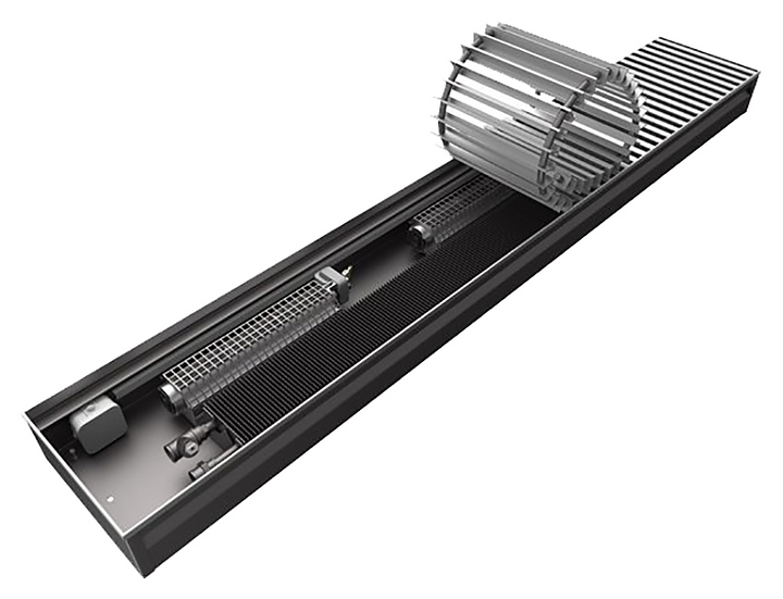 Конвектор водяного отопления KZTO Radiator Бриз В 260х120х2000 1ТО - фото №1