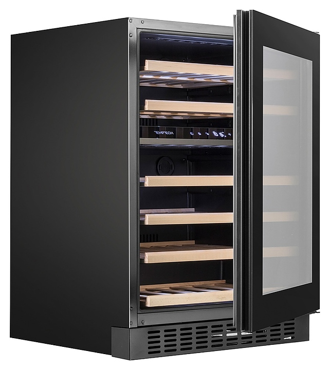 Винный шкаф Temptech Oslo OX60DRB черный - фото №3