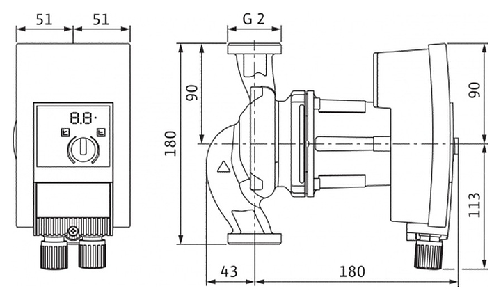 Циркуляционный насос Wilo Yonos MAXO-Z 30/0,5-7 - фото №2