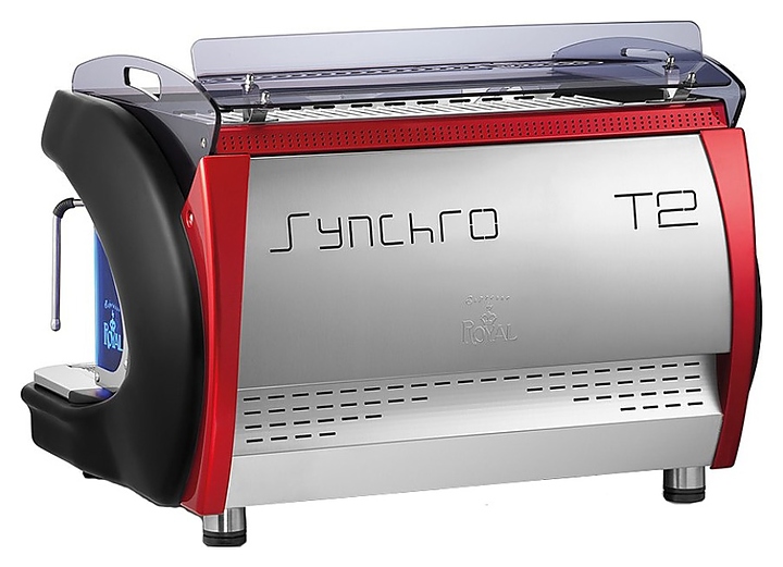 Кофемашина Royal Synchro T2 2GR Automatic Boiler 14LT черно-белая - фото №2