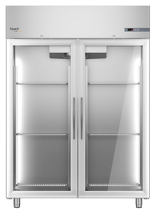 Шкаф морозильный Apach Chef Line LCFM140MD2G со стеклянными дверьми - фото №1