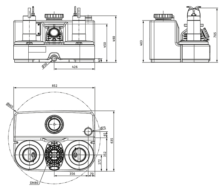 Напорная установка Wilo DrainLift SANI-L.17T/4 - фото №2