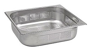 Гастроемкость InoxMacel FT11100 GN 1/1-100 (530х325x100) перф. нерж. сталь - фото №1