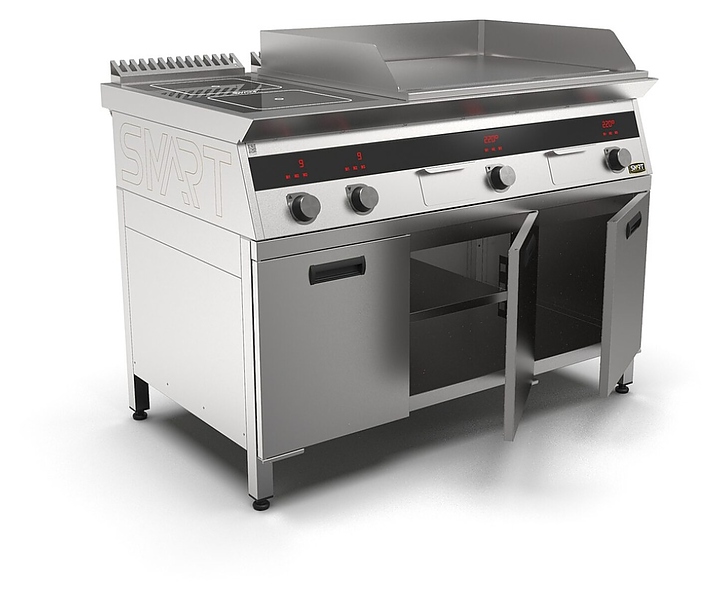 Плита индукционная комбинированная SMART INDUCTION K76-3KPPB (с грилем) - фото №4