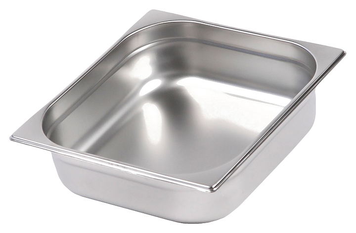 Гастроемкость Luxstahl GN 2/3-100 (327х353х100) нерж. - фото №1