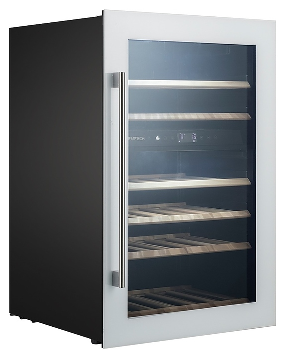 Винный шкаф Temptech Oslo OZ90DW двухзонный белый - фото №4