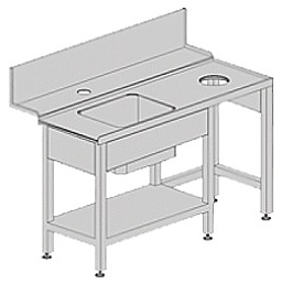 Стол для посудомоечной машины Kromo K8-SX левый - фото №1
