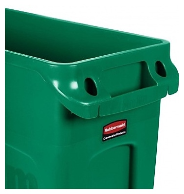 Контейнер для мусора Rubbermaid FG354007GRN зеленый - фото №4
