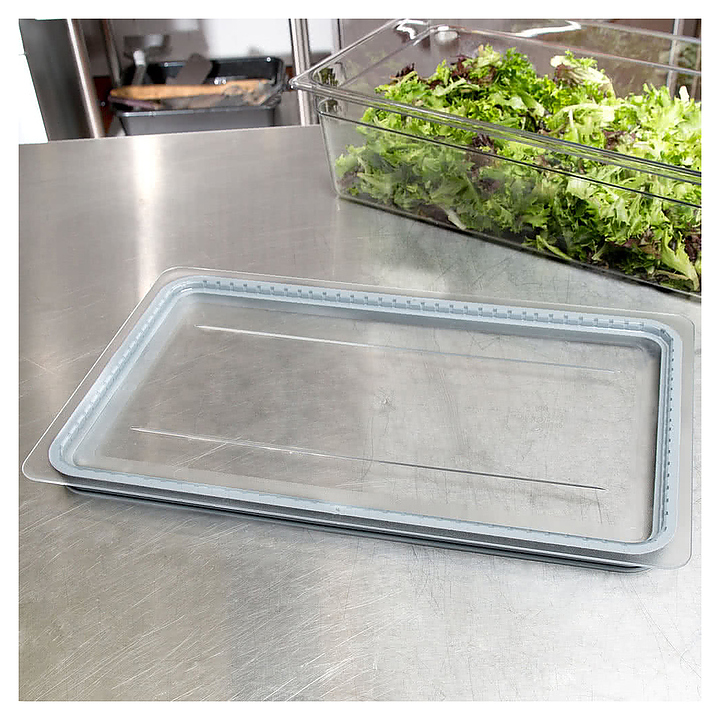 Крышка для гастроемкости Cambro 10CWGL 135 GN 1/1 (530х325) поликарбонат - фото №3