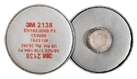 Фильтр противаэрозольный 3M 2138 с дополнительной защитой от запахов - фото №1