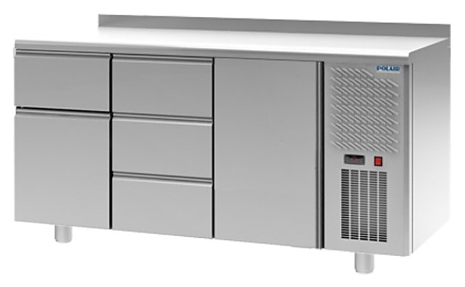 Стол холодильный POLAIR TM3GN-130-G с бортом - фото №1