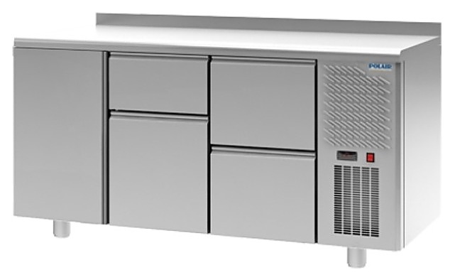 Стол холодильный POLAIR TM3GN-012-G с бортом - фото №1