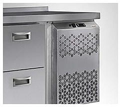 Стол холодильный Finist СХСо-1100-700, среднетемпературный, с боковым расположением агрегата - фото №2