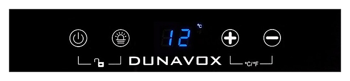Винный шкаф Dunavox DX-19.58BK/DP - фото №4