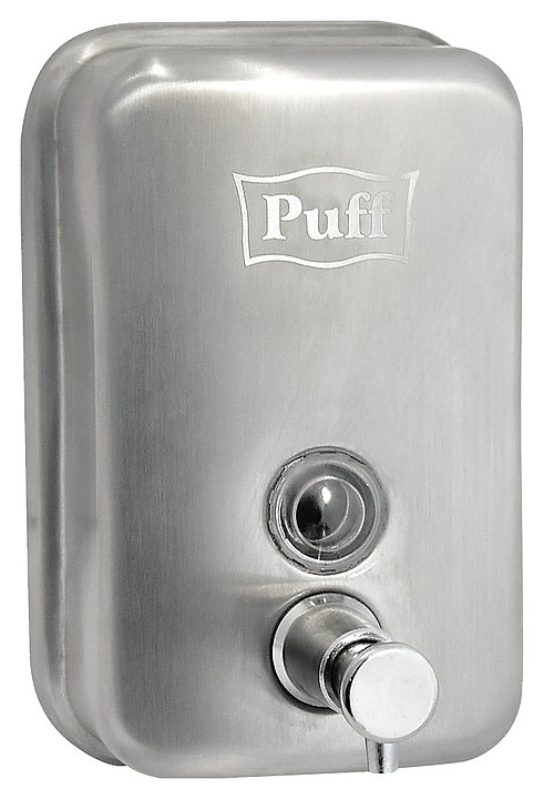 Дозатор жидкого мыла Puff 8605m антивандальный матовый, 0.5 л - фото №1