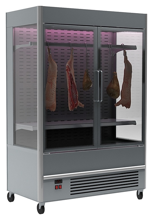 Горка холодильная Carboma FC 20-07 VV 1,3-1 X7 0430 (распашные двери, структурный стеклопакет) - фото №1
