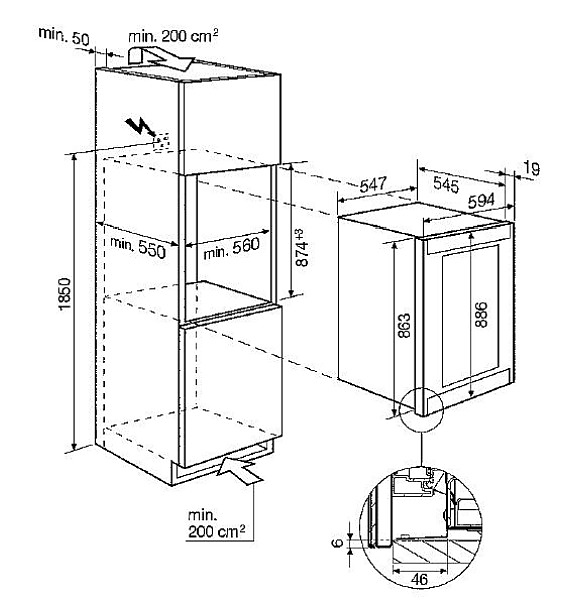 Винный шкаф AEG SW 98820 5L - фото №2