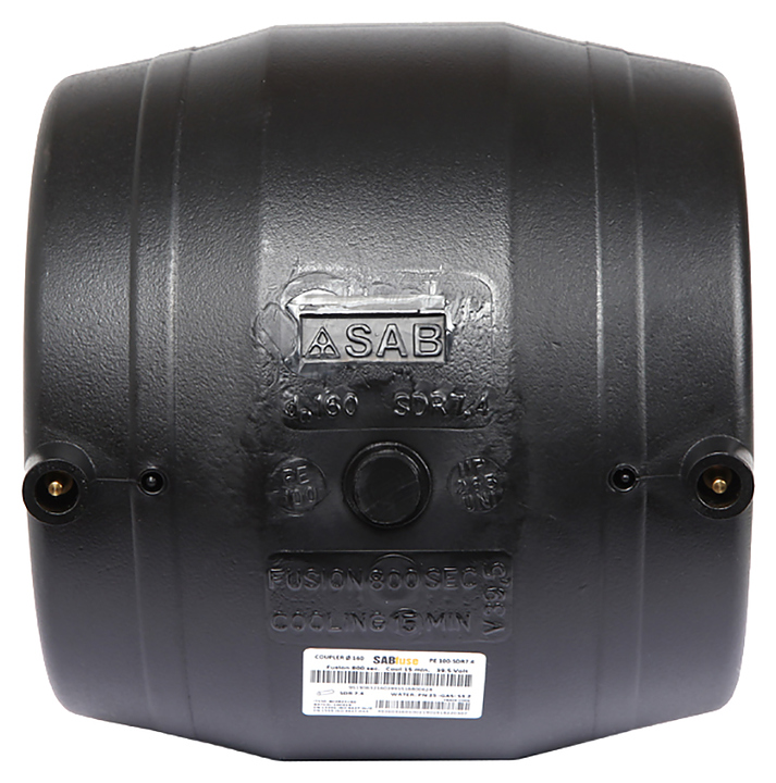 Фитинг SABfuse для труб ПНД муфта электросварная PN16 SDR11 PE100 D160 - фото №3