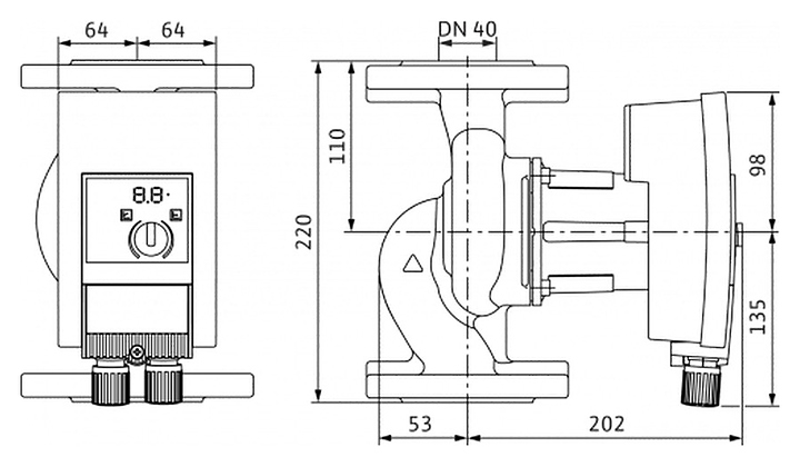 Циркуляционный насос Wilo Yonos MAXO-Z 40/0,5-8 - фото №2