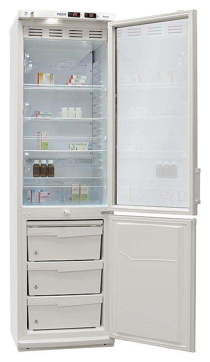 Холодильник лабораторный POZIS ХЛ-340 метал. двери - фото №1