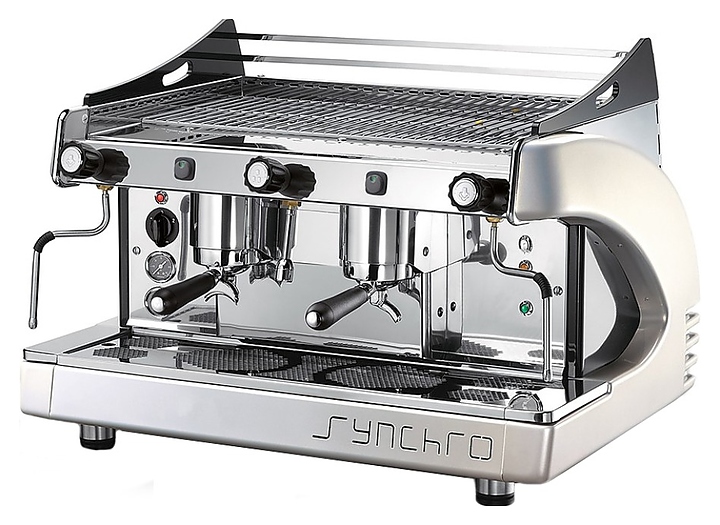 Кофемашина Royal Synchro 2GR SB Semiautomatic Boiler 6LT серебристая - фото №1