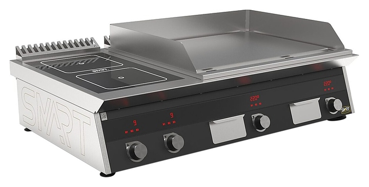 Плита индукционная комбинированная SMART INDUCTION K96-3KPPB (с грилем) - фото №1