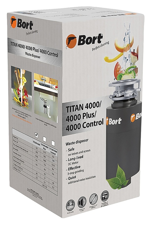 Измельчитель пищевых отходов Bort TITAN 4000 - фото №7