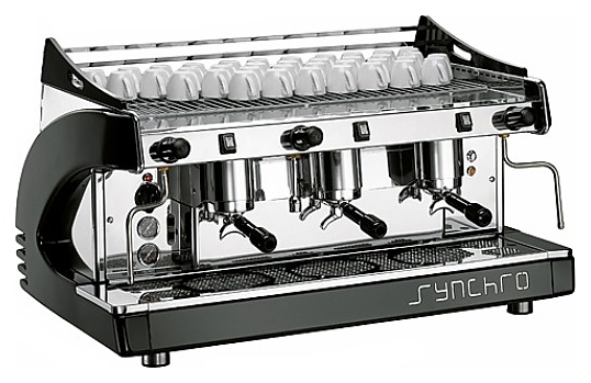Кофемашина Royal Synchro 4GR Semiautomatic Boiler 27LT красная - фото №1
