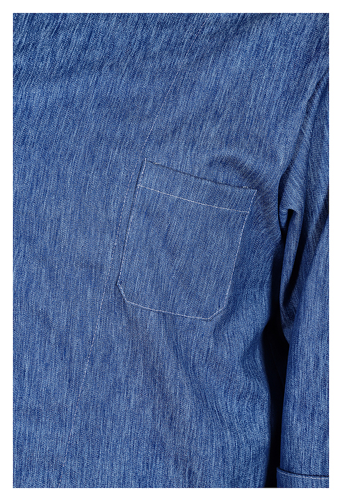 Клён Куртка шеф-повара премиум джинсовая рукав длинный с манжетом 00012, набор из 5 штук - фото №7