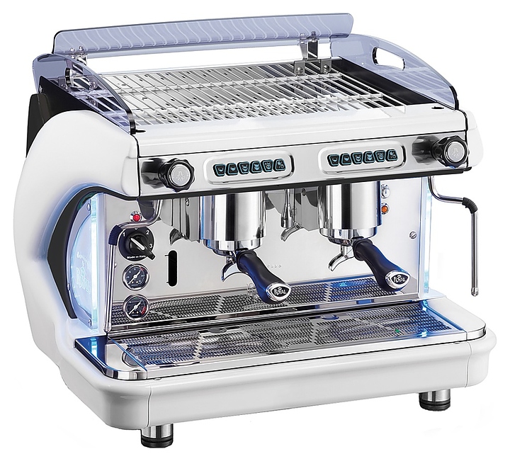 Кофемашина Royal Synchro T2 2GR SB Automatic Boiler 6LT черно-красная - фото №1