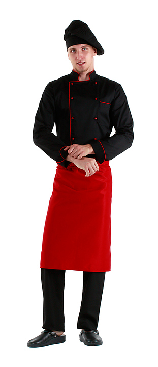 Клён Фартук шеф-повара красный 00300, набор из 5 штук - фото №2