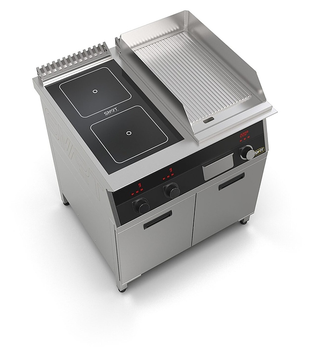 Плита индукционная комбинированная SMART INDUCTION K74-5KRB (с грилем) - фото №5