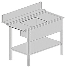 Стол для посудомоечной машины Kromo K55-DX правый - фото №1