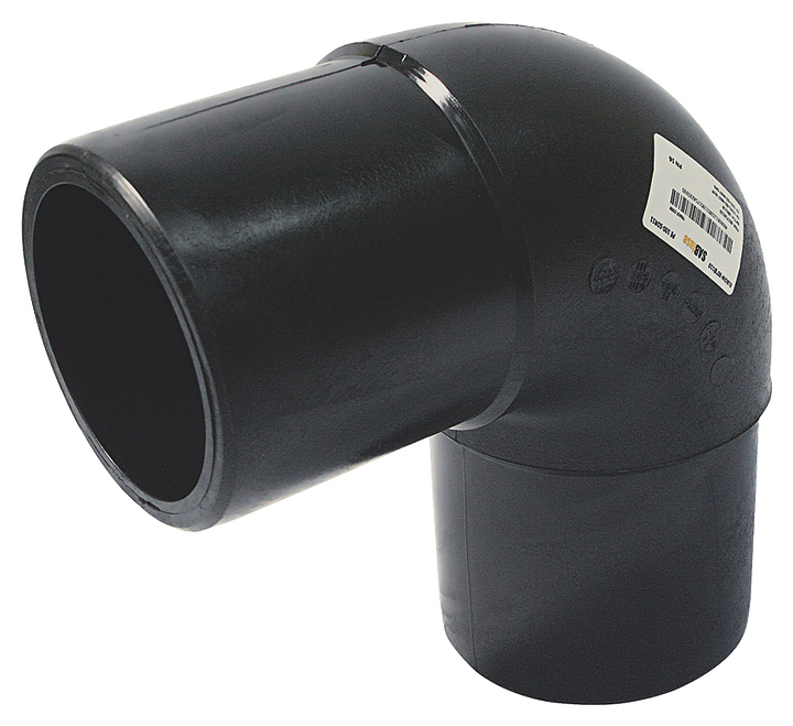 Фитинг SABfuse для труб ПНД отвод литой 90° PN16 SDR11 PE100 D90 - фото №1