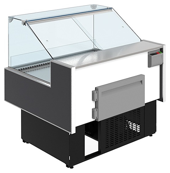 Витрина холодильная CRYSPI Sonata Quadro SN 1500 LED (с боковинами) - фото №4