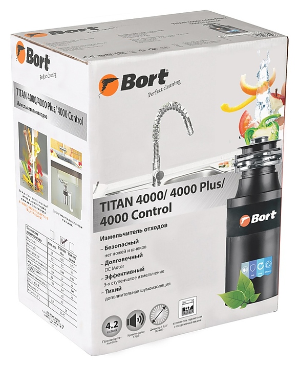 Измельчитель пищевых отходов Bort TITAN 4000 Plus - фото №7