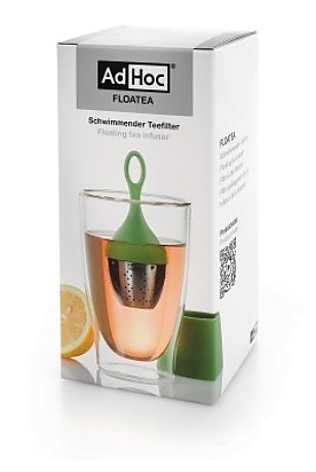 Ситечко для заваривания чая Adhoc Floatea TE08 с зеленой ручкой - фото №2